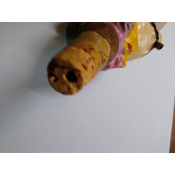 Swanky Bottle Stopper Drink Pourer Man Moving Eye Vintage Cork Base Barware - Picture 8 of 8